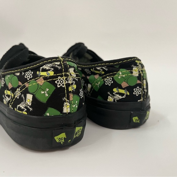Vans X Simpsons YOUTH 4 Authentic Glow 0563 Bart black lace up - Picture 5 of 9